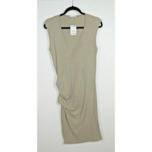 Standard James Perse Dress Size L/XL (4) Beige Lightweight Rouched‎